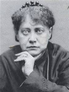 Photo of Madam Blavatsky in her classic finger on the chin pose